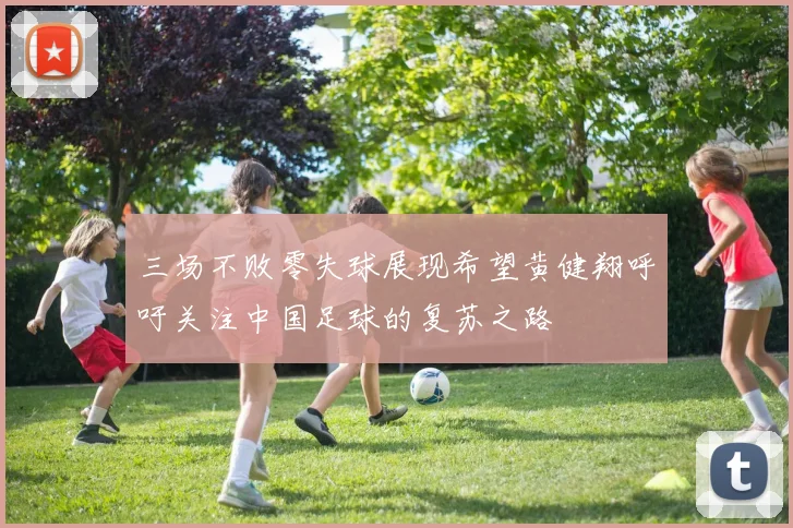 三场不败零失球展现希望黄健翔呼吁关注中国足球的复苏之路